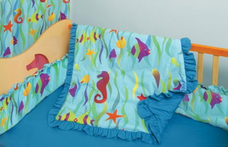 Tropical Sea Bedding for Kids 4 Piece Crib Set